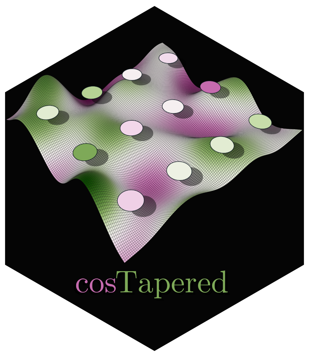 cosTapered hex logo
